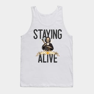 Staying Alive Coffee Tank Top